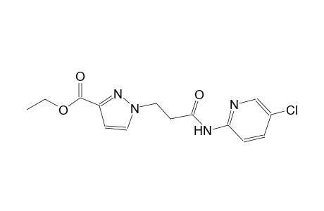1H-pyrazole-3-carboxylic acid, 1-[3-[(5-chloro-2-pyridinyl)amino]-3-oxopropyl]-, ethyl ester