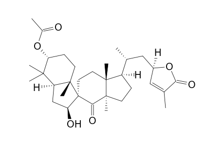 (3R,7S,9R,23R)-3-Acetoxy-7-hydroxy-8-oxo-7(8->9)abeo-lanost-24-eno-26,23-lactone