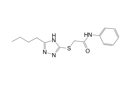 2-[(5-butyl-4H-1,2,4-triazol-3-yl)sulfanyl]-N-phenylacetamide