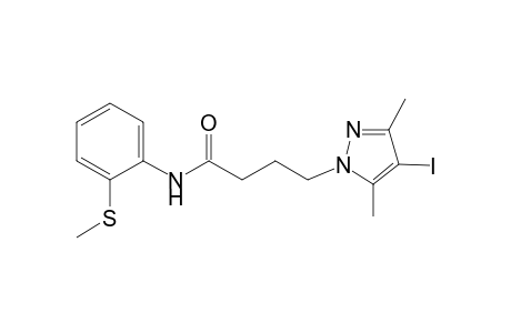 1H-Pyrazole-1-butanamide, 4-iodo-3,5-dimethyl-N-[2-(methylthio)phenyl]-