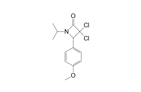 3,3-DICHLORO-1-ISOPROPYL-4-(4-METHOXYPHENYL)-2-AZETIDINONE