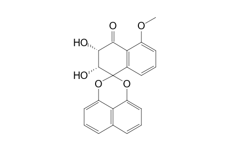 5-Methoxyspiro[tetrahydro-2,3-dihydroxynaphthalene-1,2'-naphtho[1,8-de][1,3]dioxin]-4-one