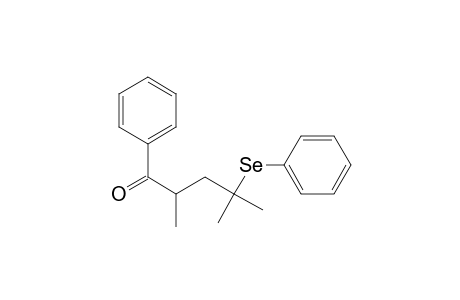 1-Pentanone, 2,4-dimethyl-1-phenyl-4-(phenylseleno)-, (.+-.)-