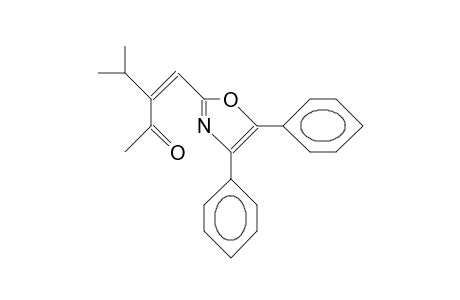 (Z)-3-Isopropyl-4-(4,5-diphenyl-oxazol-2-yl)-but-3-en-2-one