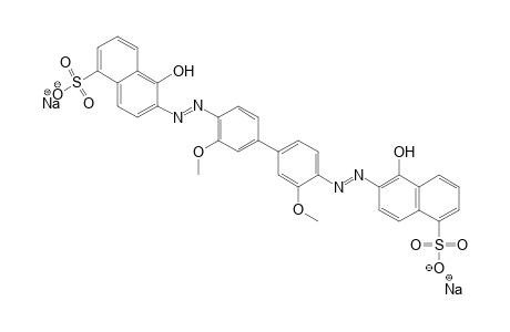 1-Naphthalenesulfonic acid, 6,6'-[(3,3'-dimethoxy[1,1'-biphenyl]-4,4'-diyl)bis(azo)]bis[5-hydroxy-, disodium salt