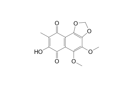 Naphtho[1,2-d]-1,3-dioxole-6,9-dione, 7-hydroxy-4,5-dimethoxy-8-methyl-