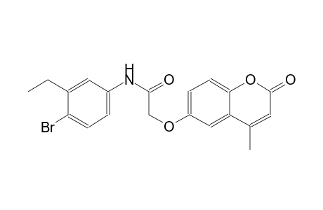 N-(4-bromo-3-ethylphenyl)-2-[(4-methyl-2-oxo-2H-chromen-6-yl)oxy]acetamide