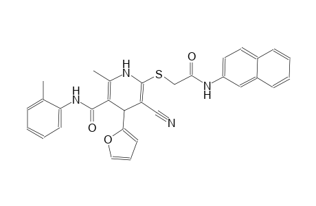 3-pyridinecarboxamide, 5-cyano-4-(2-furanyl)-1,4-dihydro-2-methyl-N-(2-methylphenyl)-6-[[2-(2-naphthalenylamino)-2-oxoethyl]thio]-