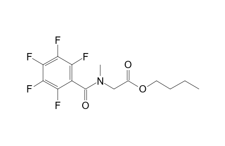 Sarcosine, N-pentafluorobenzoyl-, butyl ester