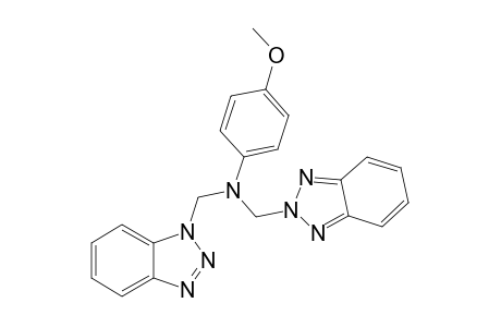 N-(BENZOTRIAZOL-1-YL-METHYL)-N-(BENZOTRIAZOL-2-YL-METHYL)-4-ANISIDINE