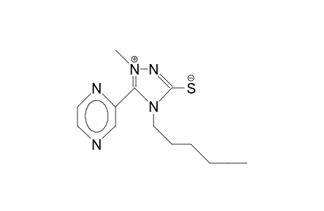 5-(2-Pyrazinyl)-1-methyl-4-hexyl-1,2,4-triazol-3-thiol