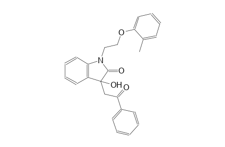 2H-indol-2-one, 1,3-dihydro-3-hydroxy-1-[2-(2-methylphenoxy)ethyl]-3-(2-oxo-2-phenylethyl)-