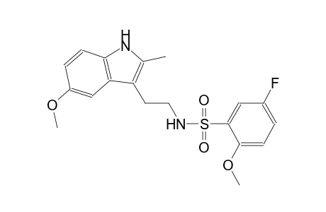 5-Fluoro-2-methoxy-N-[2-(5-methoxy-2-methyl-1H-indol-3-yl)ethyl]benzenesulfonamide