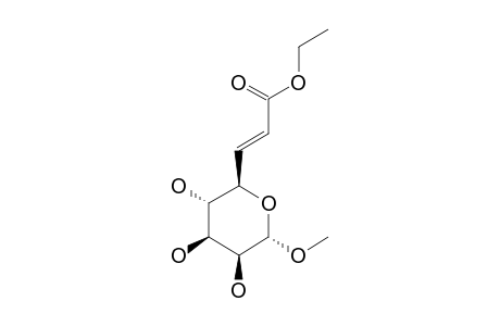 ETHYL-[METHYL-(E)-6,7-DIDEOXY-ALPHA-D-MANNO-OCT-6-ENOPYRANOSIDE]-URONATE