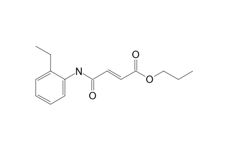 Fumaric acid, monoamide, N-(2-ethylphenyl)-, propyl ester