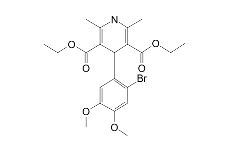 Ethyl 4-(2-bromo-4,5-dimethoxyphenyl)-1,4-dihydro-2,6-dimethylpyridine-3,5-dicarboxylate