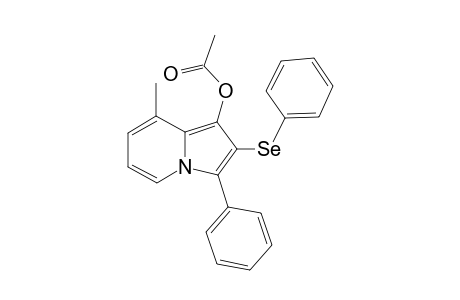 8-Methyl-3-phenyl-2-(phenylselanyl)indolizin-1-yl acetate