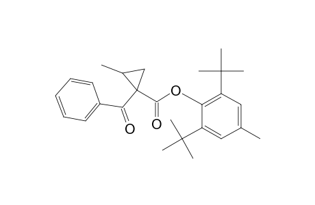 2,6-di(tert-butyl)-4-methylphenyl 1-benzoyl-2-methylcyclopropanecarboxylate