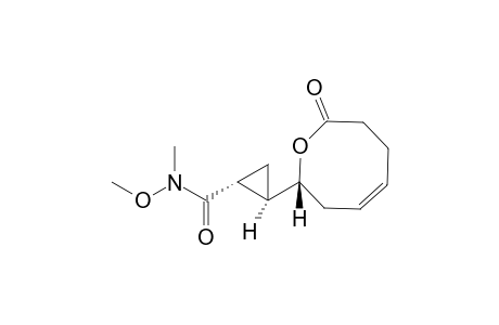 (1R,2R)-N-methoxy-N-methyl-2-((R)-8-oxo-3,6,7,8-tetrahydro-2H-oxocin-2-yl)cyclopropanecarboxamide