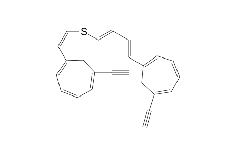 1-ethynyl-6-[(Z)-2-[(1E,3E)-4-(6-ethynylcyclohepta-1,3,5-trien-1-yl)buta-1,3-dienyl]sulfanylethenyl]cyclohepta-1,3,5-triene