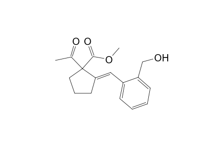 (E)-methyl 1-acetyl-2-(2-(hydroxymethyl)benzylidene)cyclopentanecarboxylate