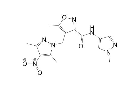 4-[(3,5-dimethyl-4-nitro-1H-pyrazol-1-yl)methyl]-5-methyl-N-(1-methyl-1H-pyrazol-4-yl)-3-isoxazolecarboxamide