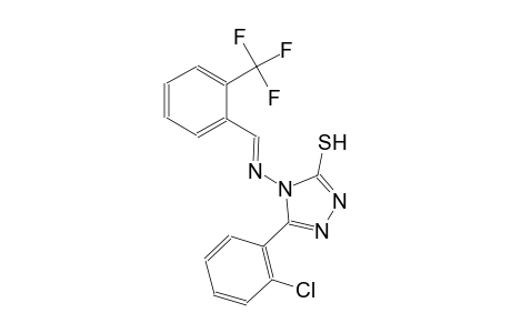 5-(2-chlorophenyl)-4-({(E)-[2-(trifluoromethyl)phenyl]methylidene}amino)-4H-1,2,4-triazol-3-yl hydrosulfide