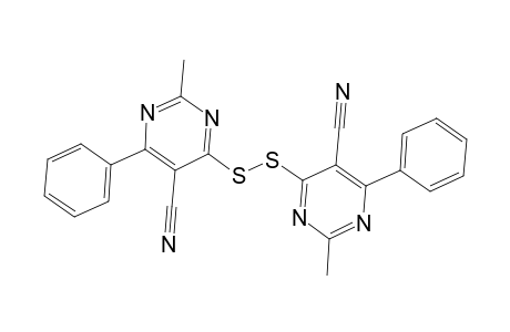 4-[(5-cyano-2-methyl-6-phenyl-4-pyrimidinyl)disulfanyl]-2-methyl-6-phenyl-5-pyrimidinecarbonitrile