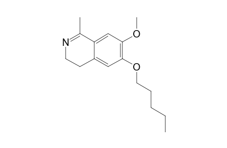 1-METHYL-6-PENTANYLOXY-7-METHOXY-3,4-DIHYDROISOQUINOLINE