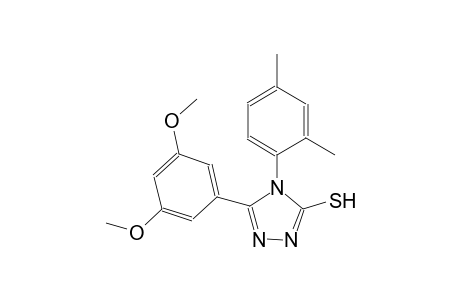 5-(3,5-dimethoxyphenyl)-4-(2,4-dimethylphenyl)-4H-1,2,4-triazol-3-yl hydrosulfide