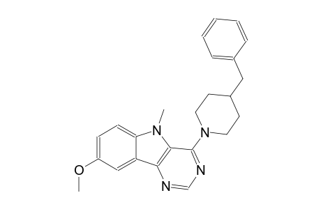 4-(4-benzyl-1-piperidinyl)-5-methyl-5H-pyrimido[5,4-b]indol-8-yl methyl ether