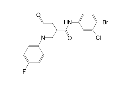 3-pyrrolidinecarboxamide, N-(4-bromo-3-chlorophenyl)-1-(4-fluorophenyl)-5-oxo-