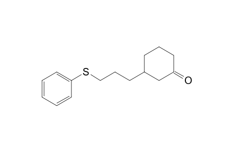 3-(3-Phenylthiopropyl)cyclohexanone