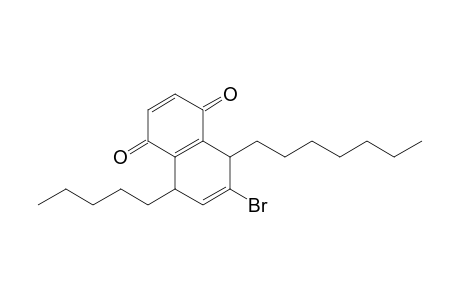 6-Bromo-5-heptyl-8-pentyl-1,4,5,8-tetrahydro-1,4-naphthalenedione