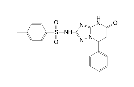 4-methyl-N-(5-oxo-7-phenyl-4,5,6,7-tetrahydro[1,2,4]triazolo[1,5-a]pyrimidin-2-yl)benzenesulfonamide