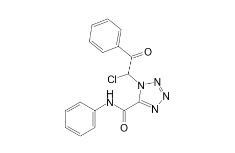 (+-)-1-(1-Chloro-2-phenyl-2-oxoethyl)-N-phenyl-1H-tetrazole-5-carboxamide