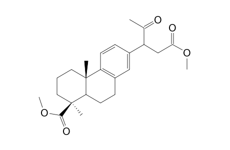 Methyl 13-[1'-((methoxycarbonyl)methyl)-2'-oxopropyl]podocarpa-8,11,13-trien-18-oate