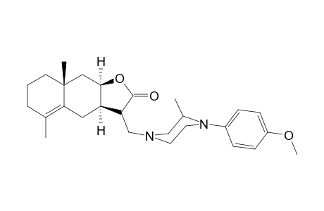 (3aR,8aR,9aR)-3-[[4-(4-methoxyphenyl)-3-methyl-1-piperazinyl]methyl]-5,8a-dimethyl-3,3a,4,6,7,8,9,9a-octahydrobenzo[f]benzofuran-2-one