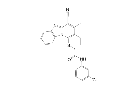 N-(3-chlorophenyl)-2-[(4-cyano-2-ethyl-3-methylpyrido[1,2-a]benzimidazol-1-yl)sulfanyl]acetamide