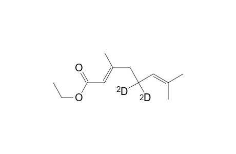 2,6-Octadienoic-5,5-D2 acid, 3,7-dimethyl-, ethyl ester, (E)-