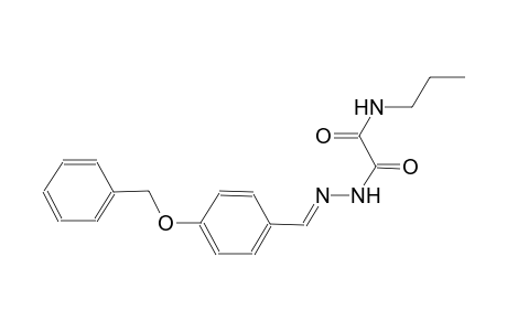 acetic acid, oxo(propylamino)-, 2-[(E)-[4-(phenylmethoxy)phenyl]methylidene]hydrazide