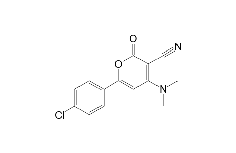 6-(4-Chlorophenyl)-4-(dimethylamino)-2-keto-pyran-3-carbonitrile