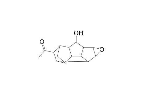 3-Acetyl-11,12-epoxy-9-hydroxypentacyclo[5.5.1.0(2,6).0(4,8).0(10,13)]tridecane