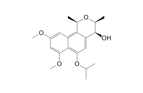 rel-(1R,3S,4S)-3,4-Dihydro-4-hydroxy-6-isopropoxy-7,9-dimethoxy-1,3-dimethylnaphtho[1,2-c]pyran