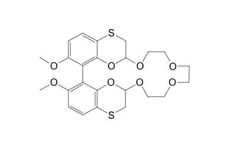 3,26-Dimethoxy-10,13,16,19,28,29-hexaoxa-7,22-dithiahexacyclo[18.6.2.2(2,6).0(2,30).0(9,29).0(23 ,27)]triacosa-1(27),2,4,6(30),23,25-hexaene