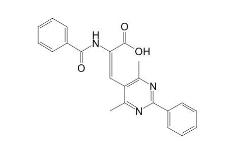 (E)-2-(Benzoylamino)-3-(4,6-dimethyl-2-phenylpyrimidin-5-yl)propenoic acid