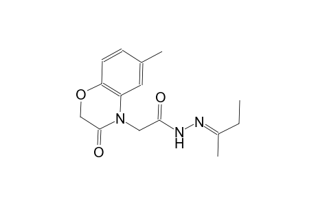 2-(6-methyl-3-oxo-2,3-dihydro-4H-1,4-benzoxazin-4-yl)-N'-[(E)-1-methylpropylidene]acetohydrazide