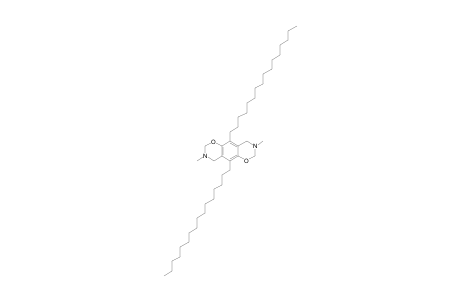 1,3-Oxazino[6,5-g][1,3]benzoxazine, 5,10-dihexadecyl-2,3,4,7,8,9-hexahydro-3,8-dimethyl-