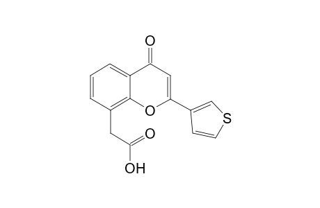 2-(4-oxo-2-(thiophen-3-yl)-4H-chromen-8-yl)acetic acid