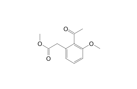 Benzeneacetic acid, 2-acetyl-3-methoxy-, methyl ester